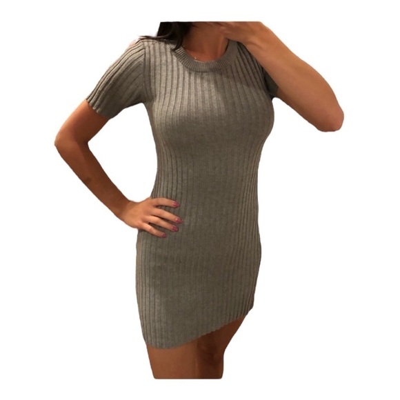 For Love and Lemons Knitz Ribbed Mini Sweater Dress Large - Picture 1 of 10